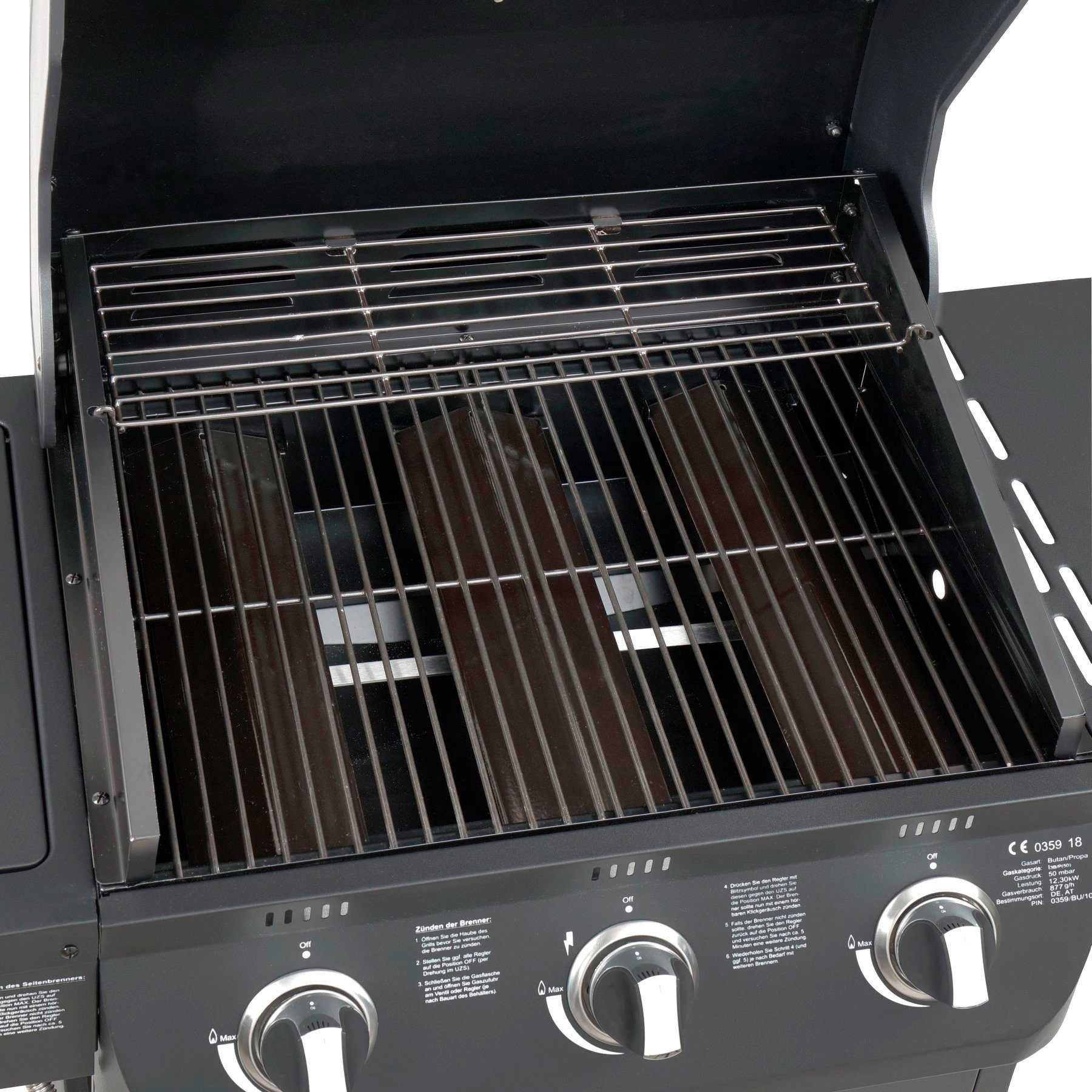 Grill Gazowy  EL FUEGO COLUMBUS 3+1 12.29kW 56x41cm z reduktorem NOWY