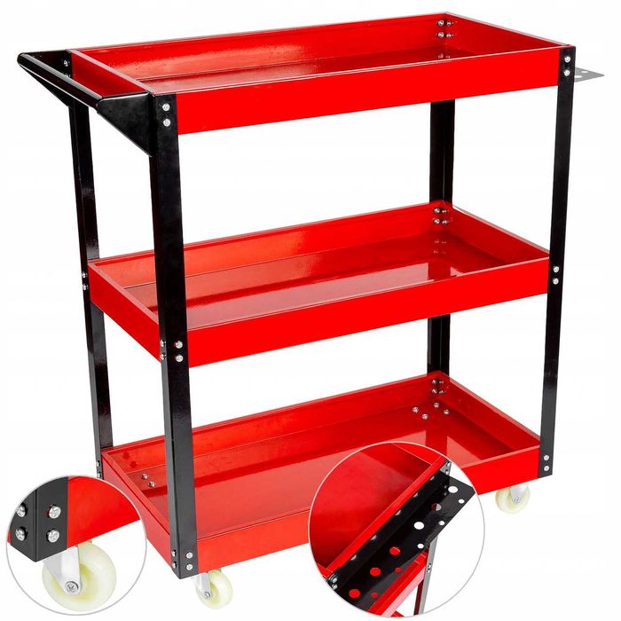 Візок для інструменту на 3 полиці MAX M66604 Тележка для инструмента