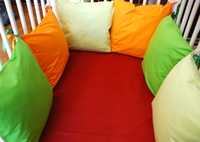 Poszewki na poduszki ozdobne dla dzieci z tasiemkami 30x30 cm