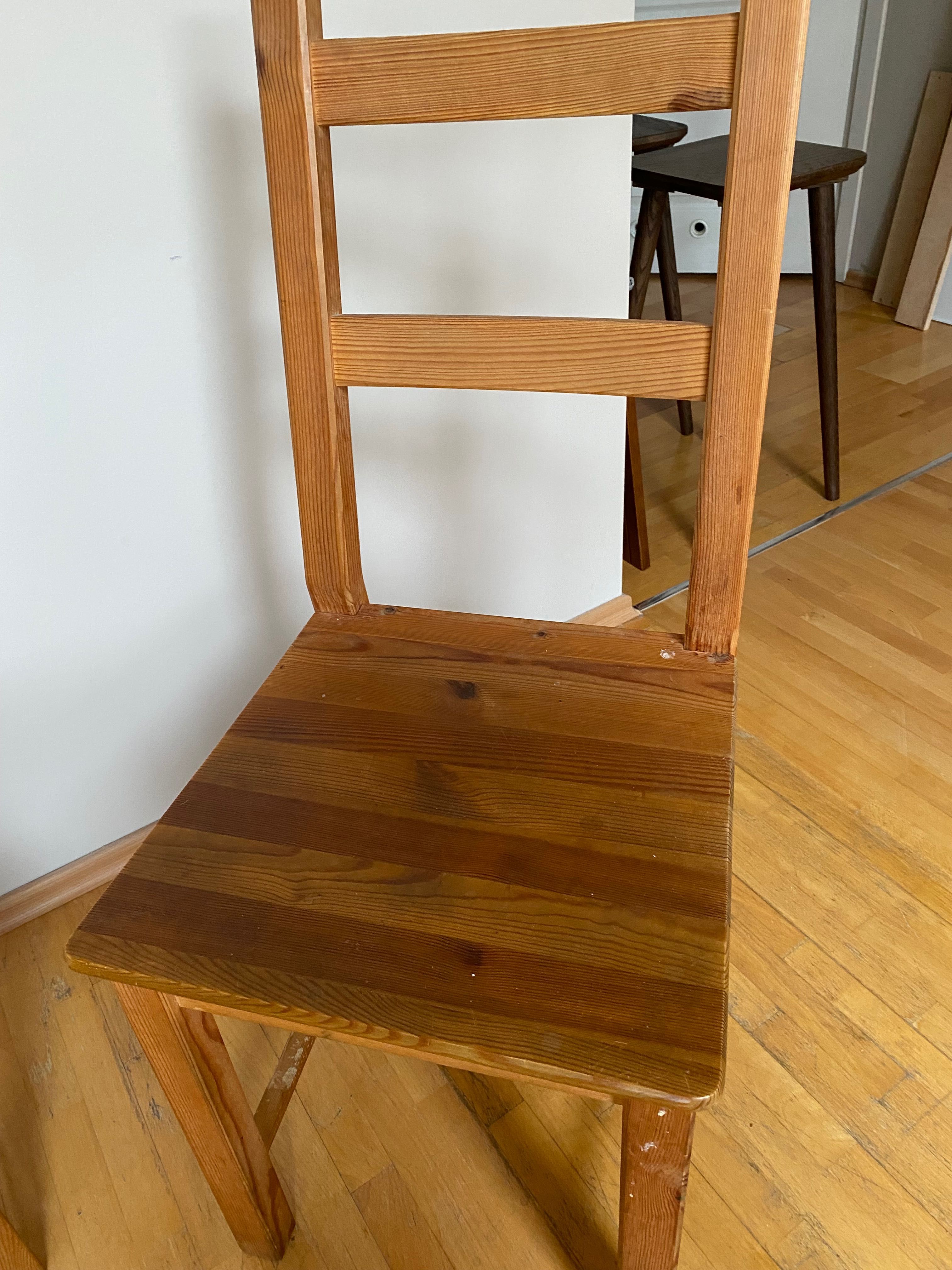 Krzesła sosnowe “IVAR” z ikea
