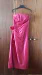 Vestido de cerimónia comprido rosa fúcsia