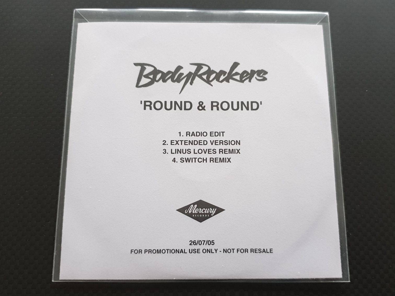BodyRockers - Round & Round - 2 x Promo CDR - Mint