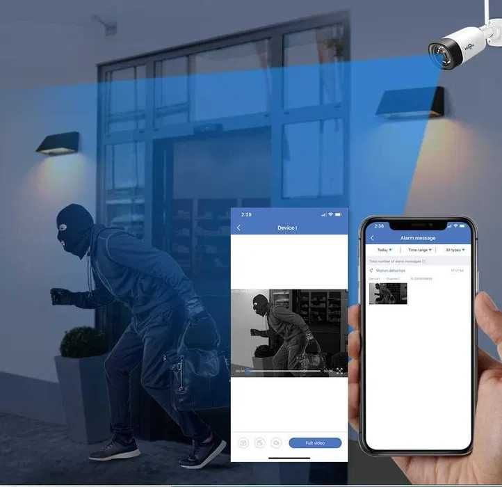 Sistema Vídeo Vigilância • WIFI • Exterior 3MP • 4 Câmaras • NOVO