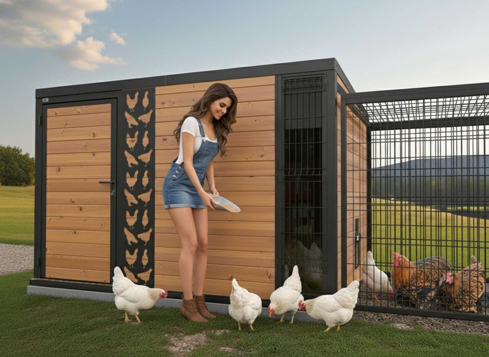 Nowoczesny kurnik domek hodowlany