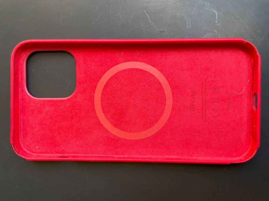 APPLE iPHONE 12 PRO MAX ORIGINAL SILICONE CASE RED