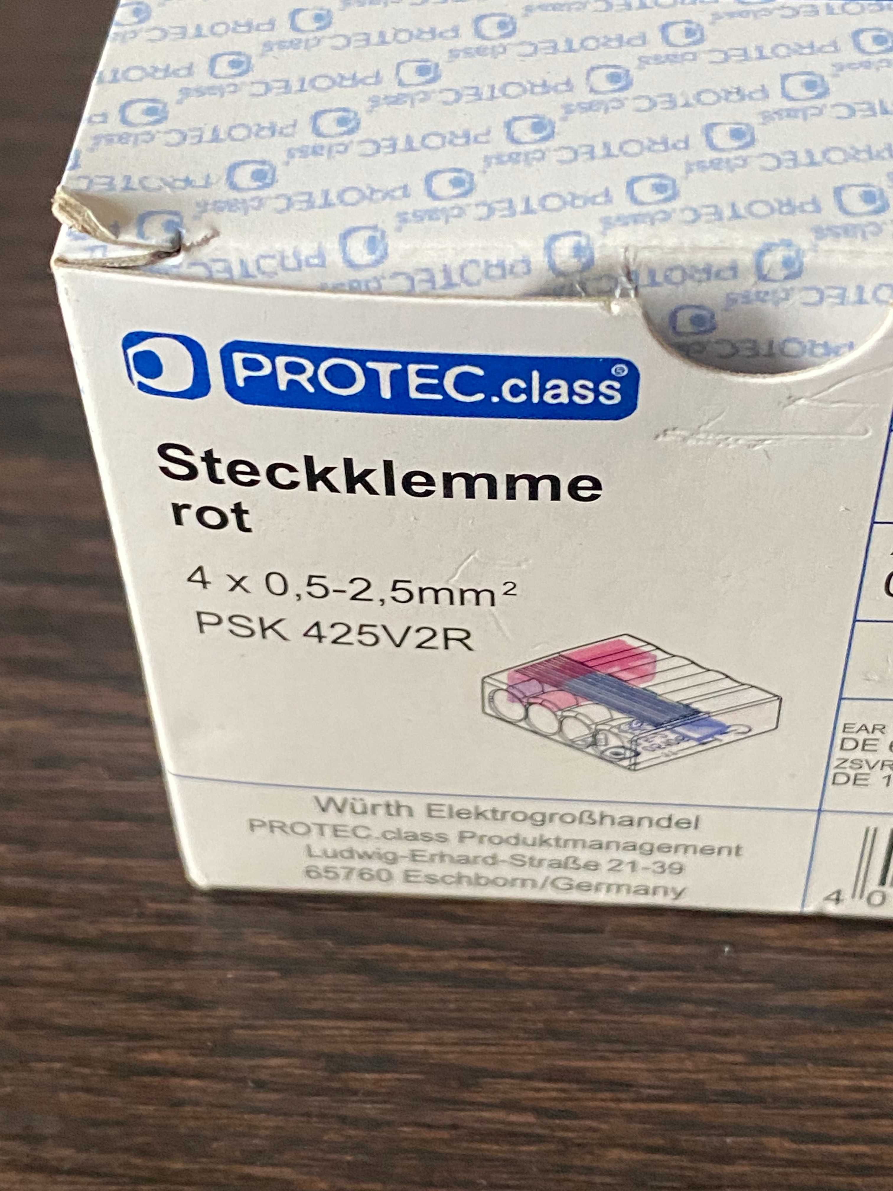 Kostka elektryczna złączka szybkozłączka kabli 4x0,5-2,5mm PROTEC