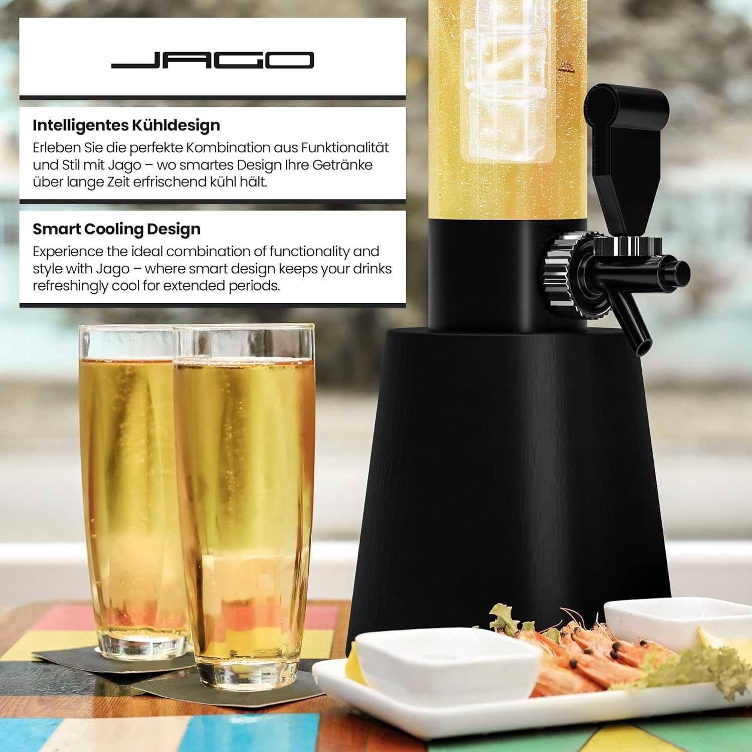 Kolumna, dozownik do napojów, kolumna do piwa z kranikiem 3,5 l