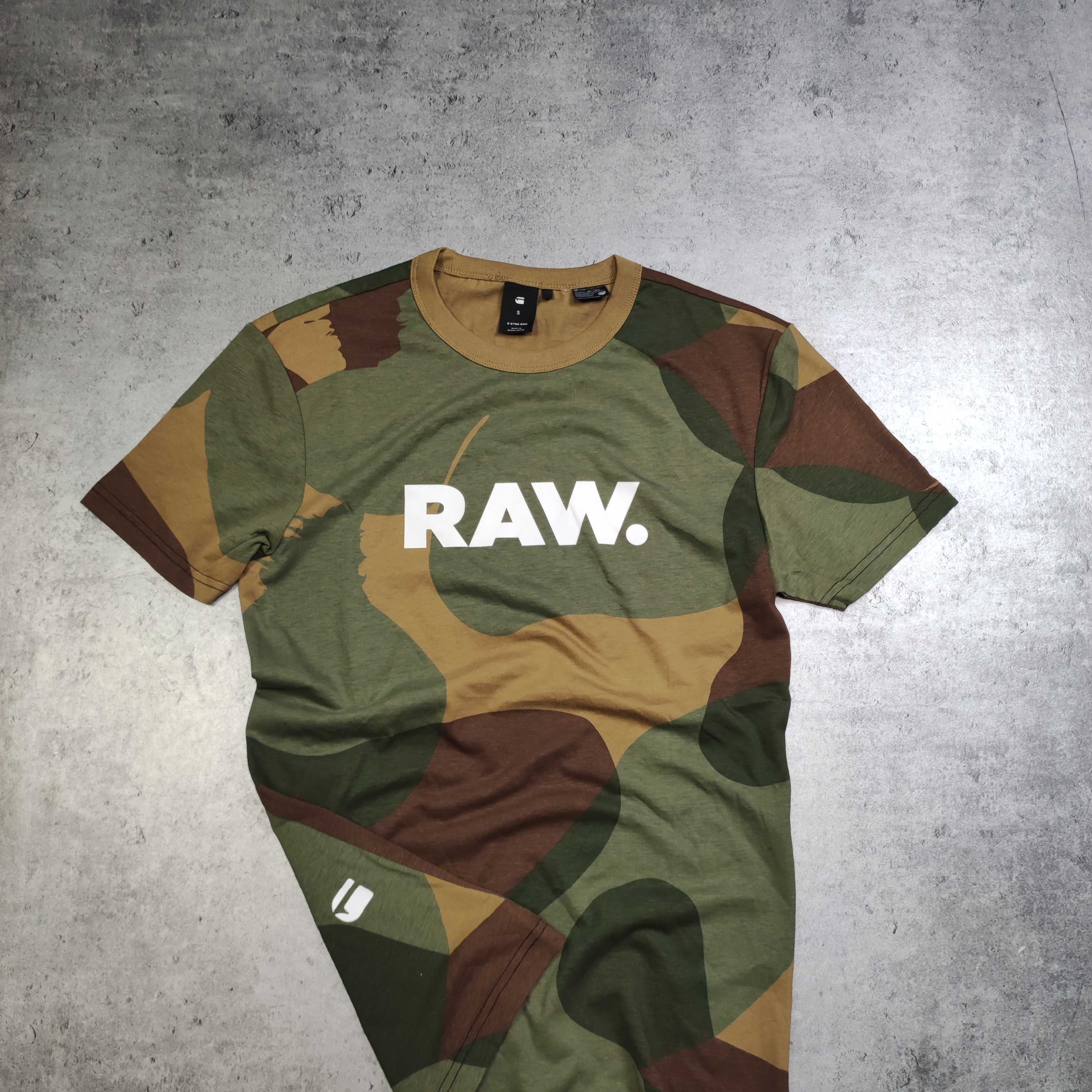 MĘSKA Koszulka PREMIUM bawełna Moro Motyw Military Gstar RAW G-Star