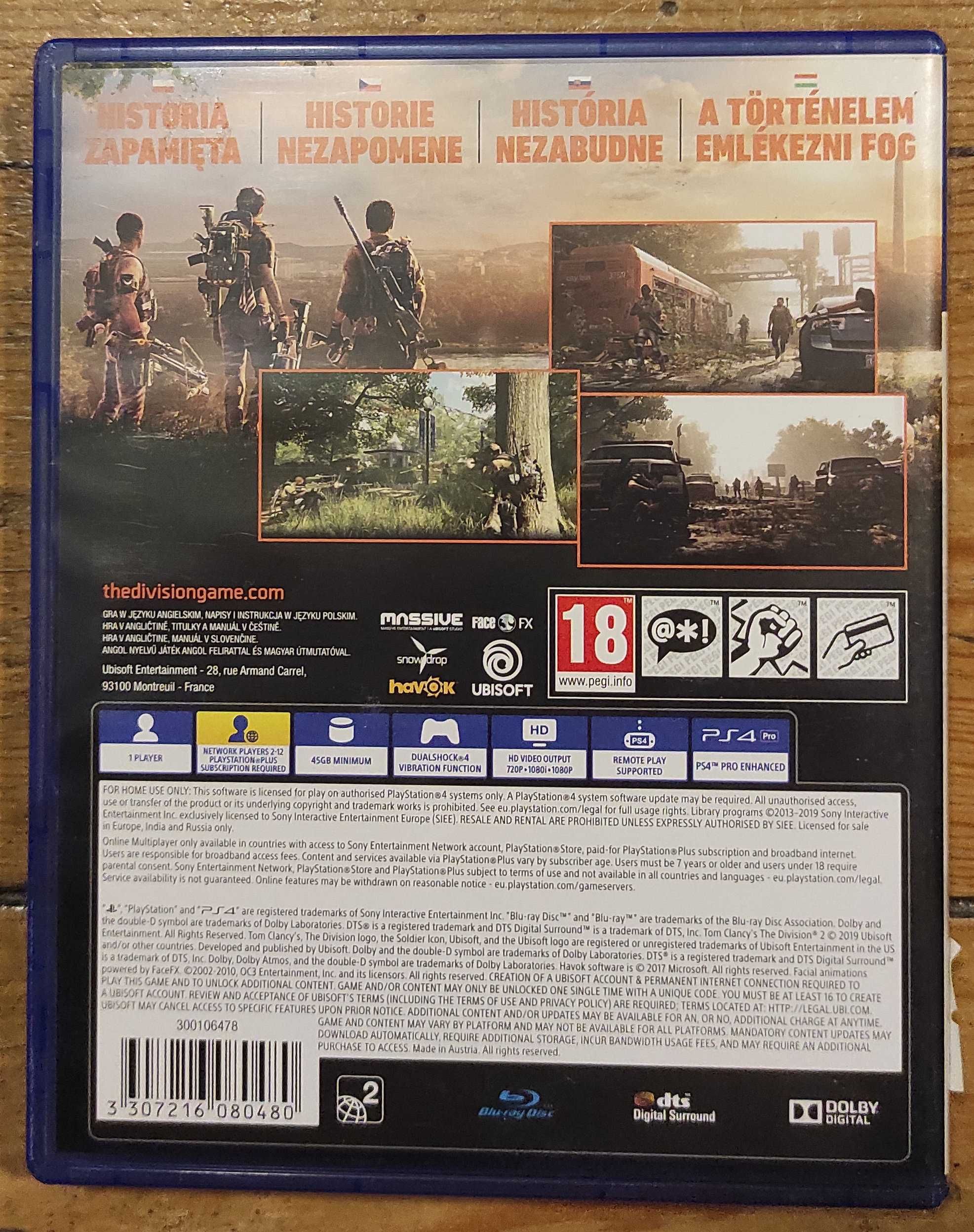Gra Tom Clancy's The Division 2 PS4