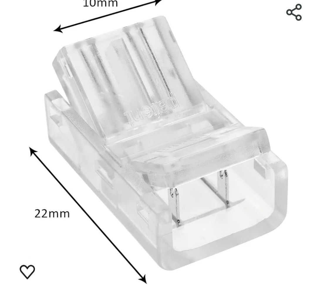 Wyprzedaz Konektor zlacza do pasków led łącznik taśmowy led 15szt