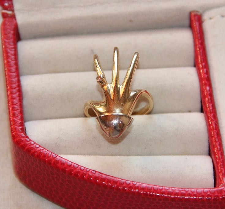 złoty pierścionek zaręczynowy 585 brylant diament apart