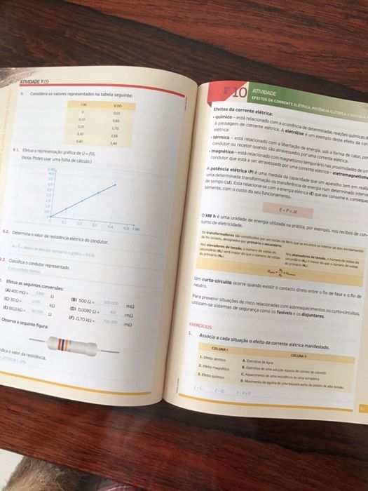 Livro de exercícios de Físico-Química A, 9.º ano