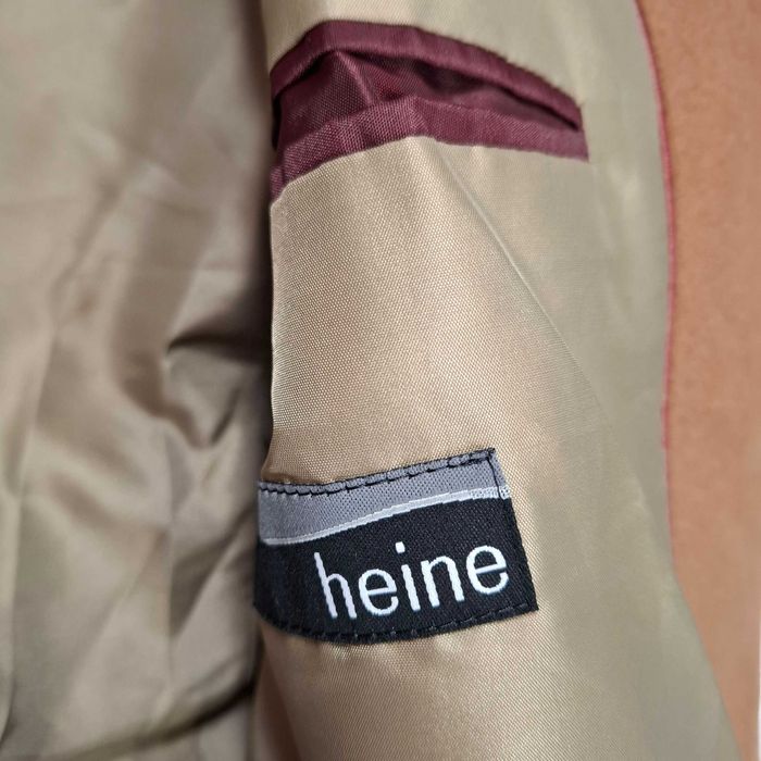 Heine Płaszcz męski Camel Wełna Kaszmir brązowy L XL 50 wełny kaszmiru