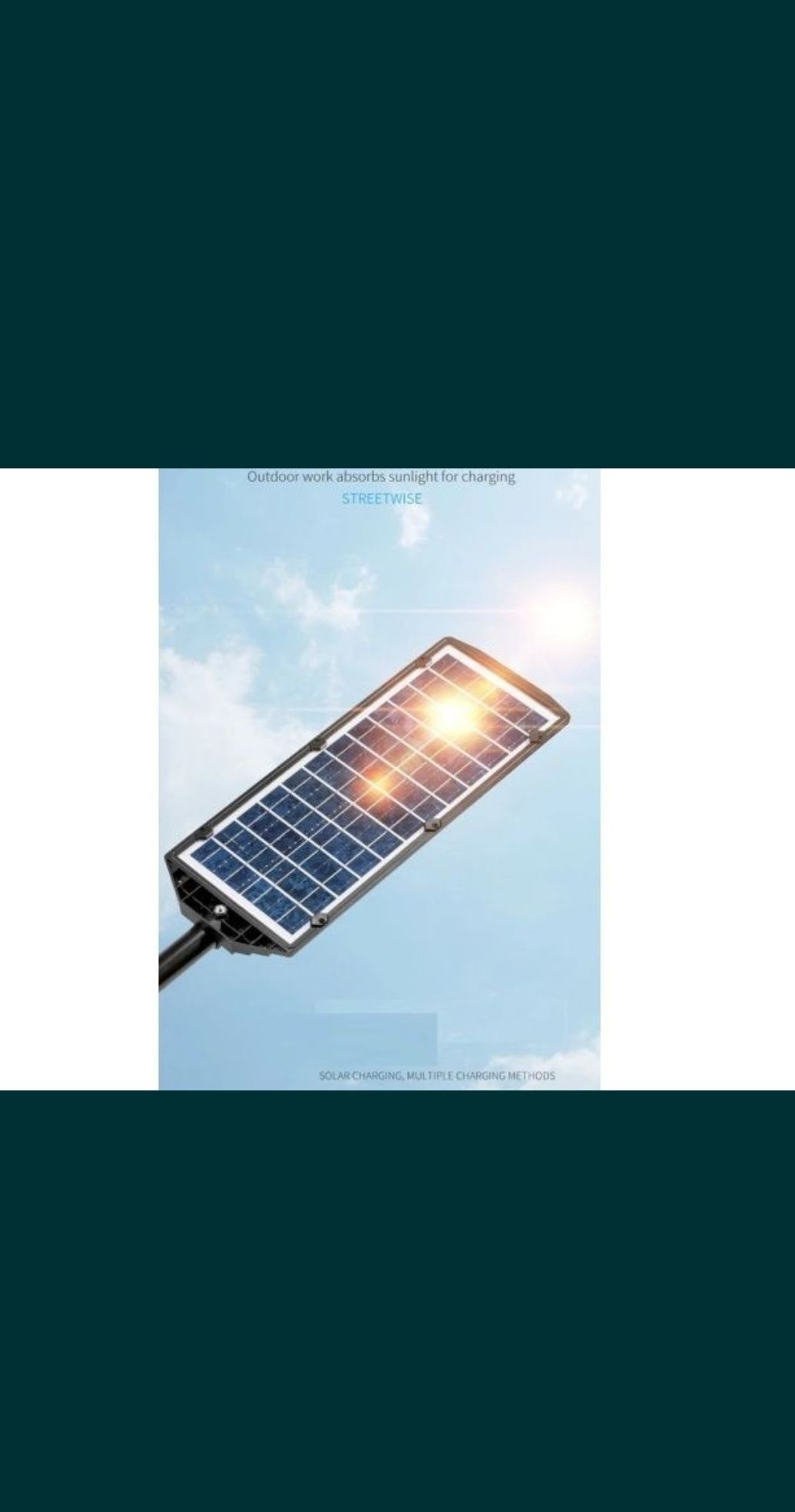 Lampa solarna 1600w soczewkowa z panelem fotowoltaicznym WYPRZEDAŻ