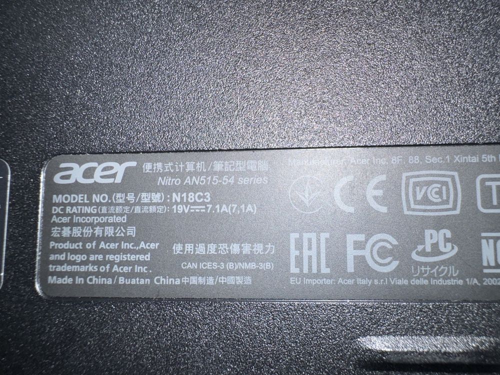 Laptop acer nitro 5