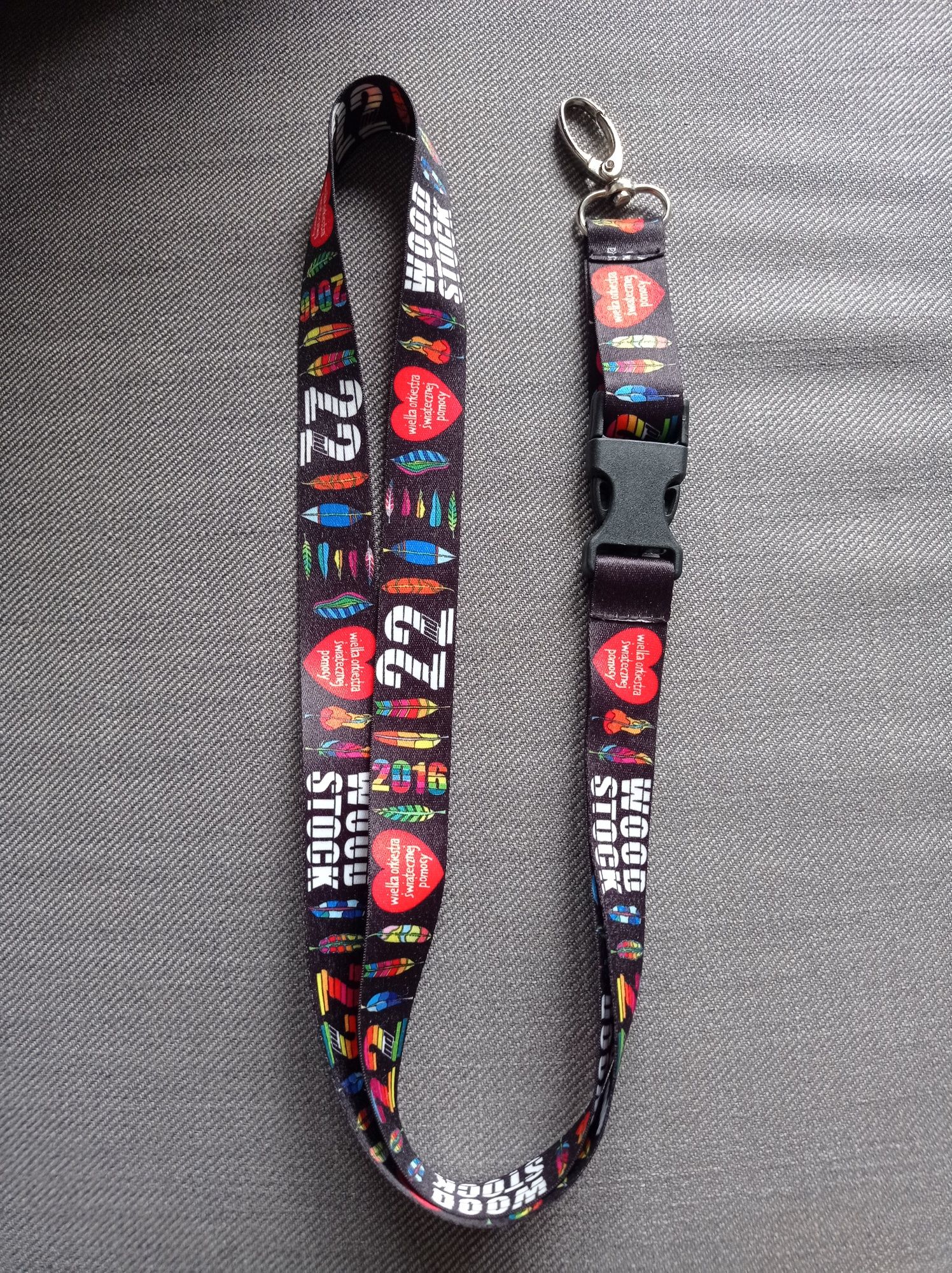 Smycz Wośp WOODSTOCK POLANDROCK oryginał nowa!