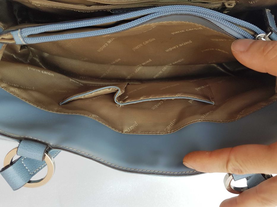 mala Pierre Cardin  cor azul bebe
