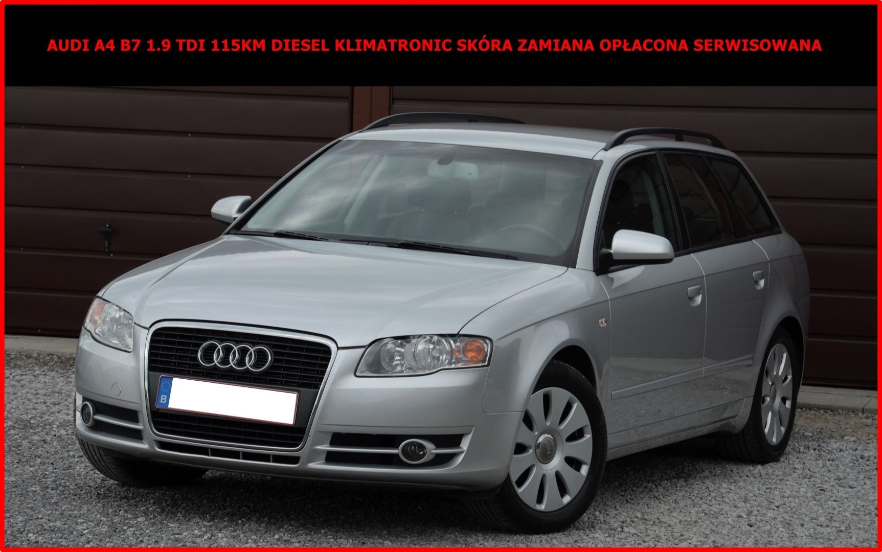 Audi A4 B7 1.9 TDI 116KM 209tys km Zamiana Opłacona Serwis Skóra