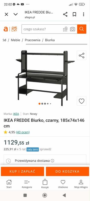 Sprzedam solidne biurko stan bdb