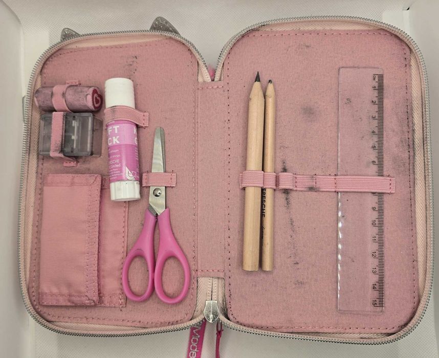 Depesche Top Model Wild 3-Komorowy Piórnik Z Akcesoriami Kotek