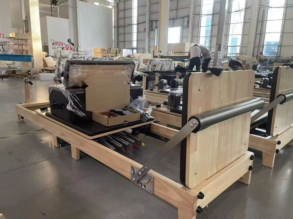 Komplet 8szt. Pilates Reformer Brązowy, drewno.