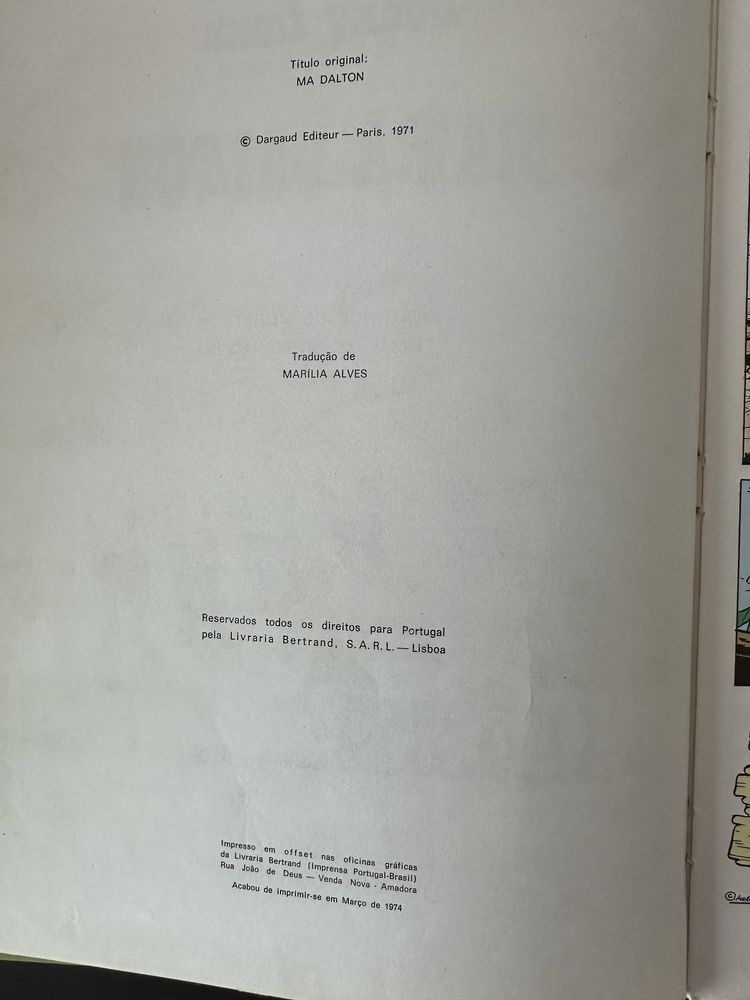 Livros Lucky Luke de 1974 - edições clássicas