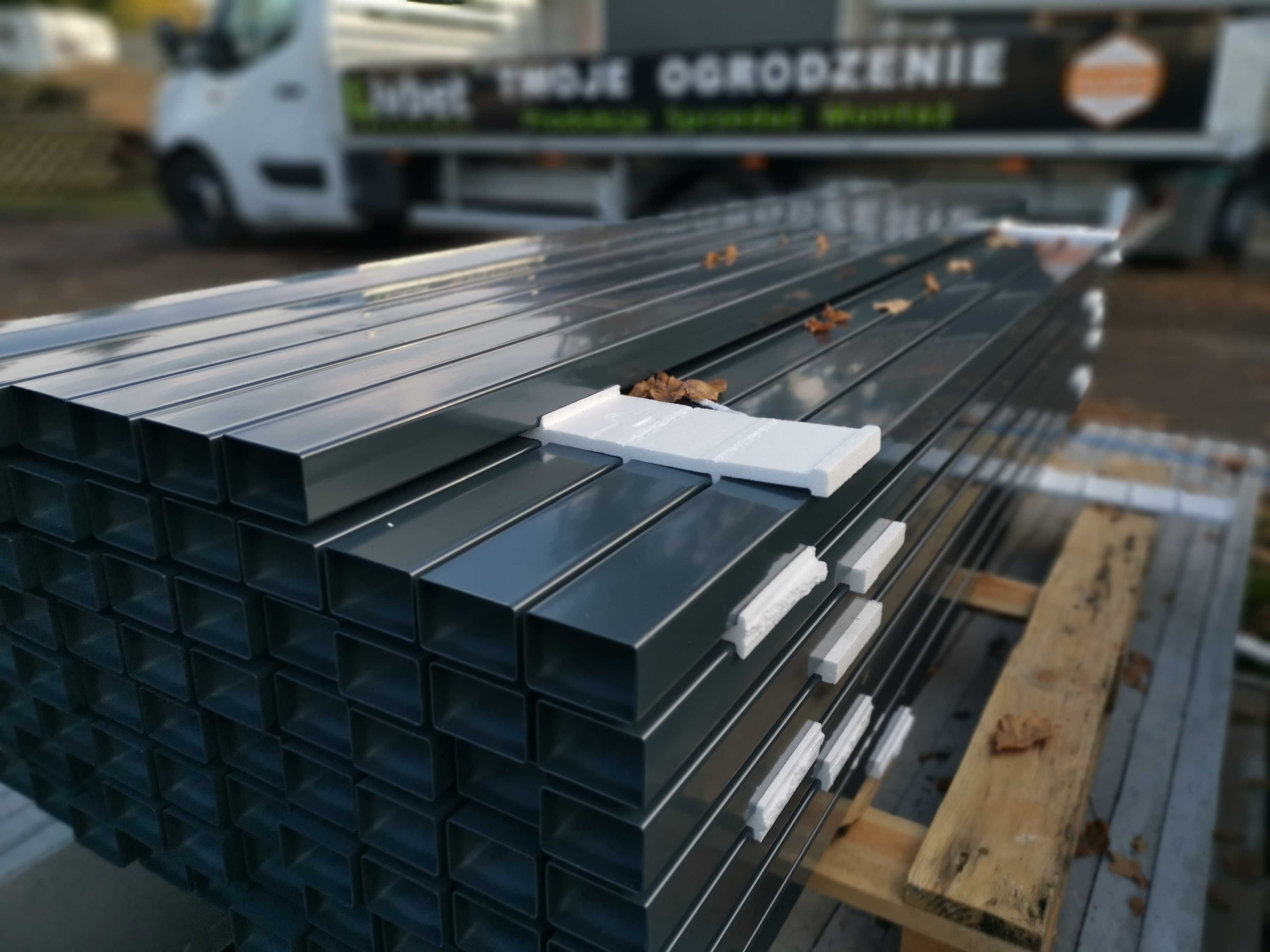 Słupek ogrodzeniowy 60x40x230x 1.2 / Panele 3D / Montaż / Transport