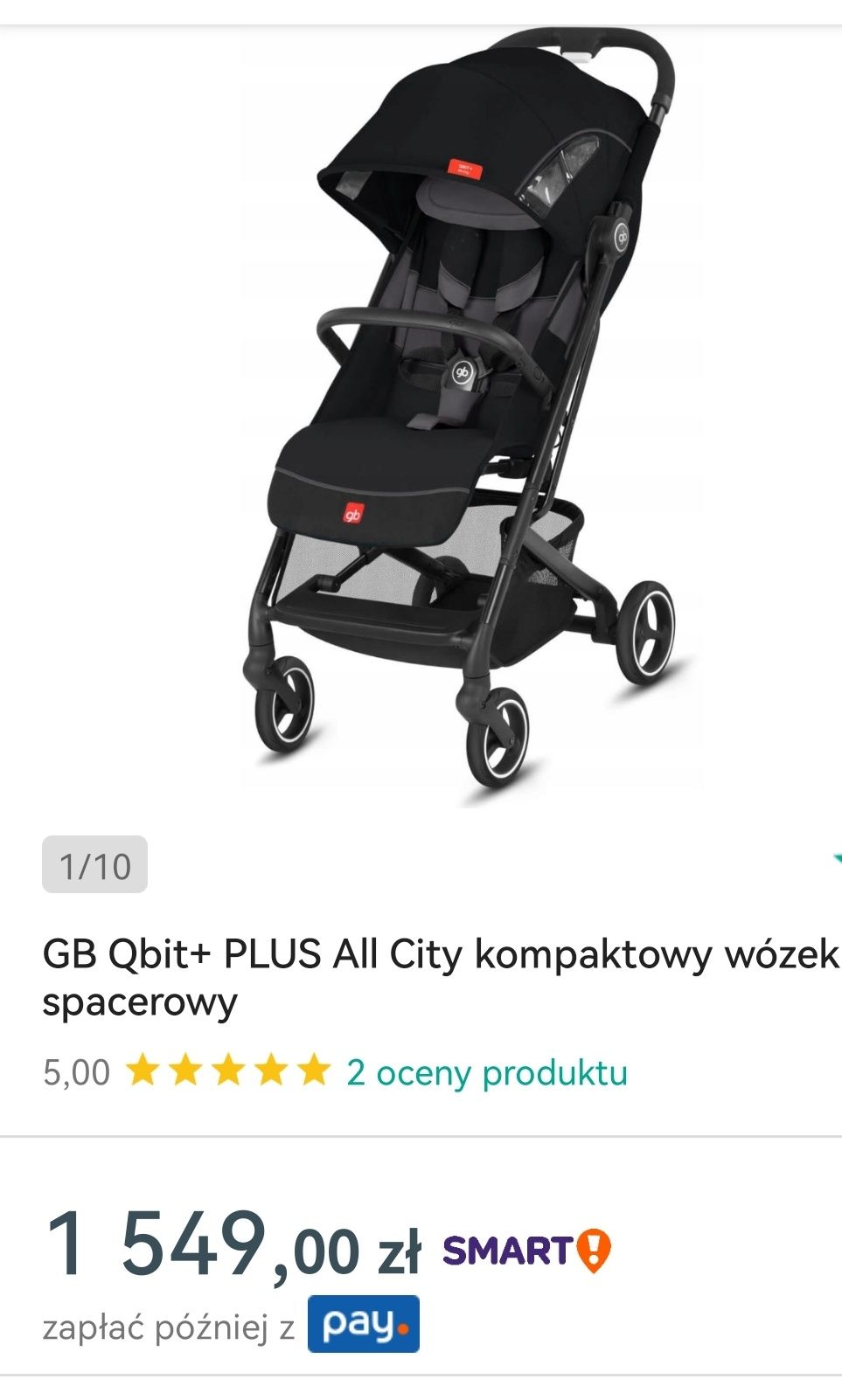 Wózek, spacerówka GB QBIT