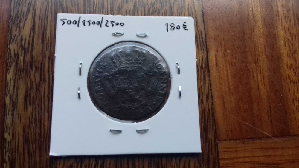 Moeda III Reis 1724 D. João V - Muito Rara!