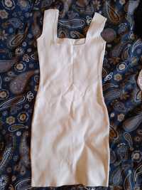 Sukienka biała ZARA rozmiar S + stringi
