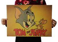 Plakat Tom & Jerry Bajka Kreskówka 51x36cm