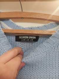 Sweter świąteczny pingwin fashion union 40  oczy ruchome  Boże narodze