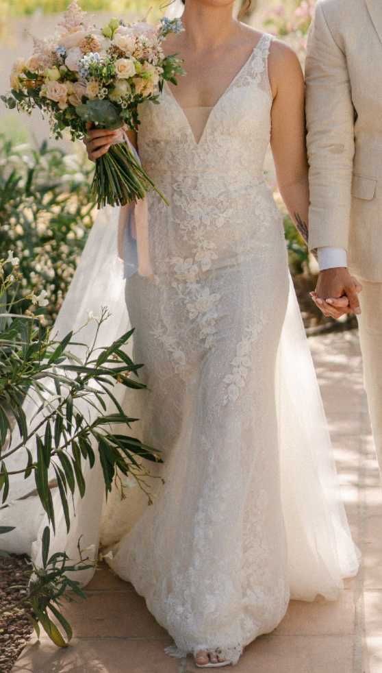 Vestido de Noiva Nicole Milano – Modelo Sereia com Saia Removível (44)