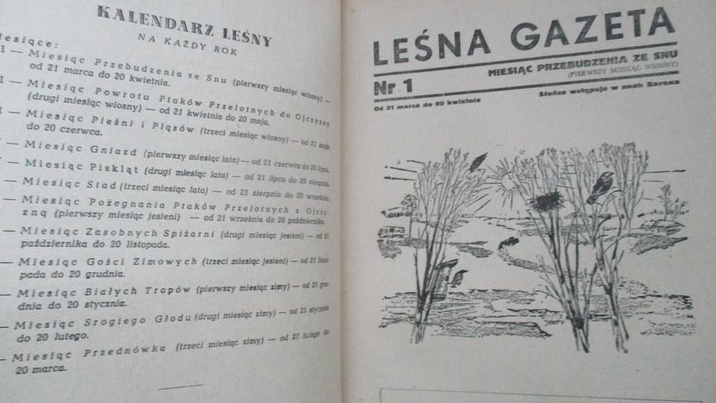 Leśna Gazeta / W.Bianki/1953/edukacja/przyroda/nauka/