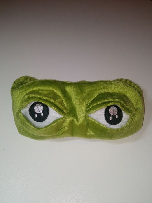 Маска для сну та подорожей 3D жабка Пепе Маска для сна 3D Лягушка