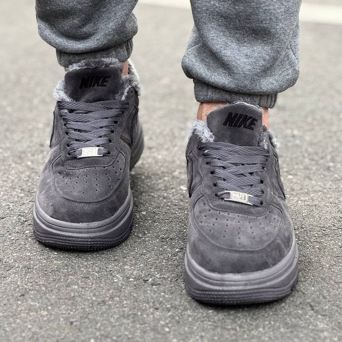 Чоловічі Зимові Кросівки Nike Air Force 1 Low Хутро