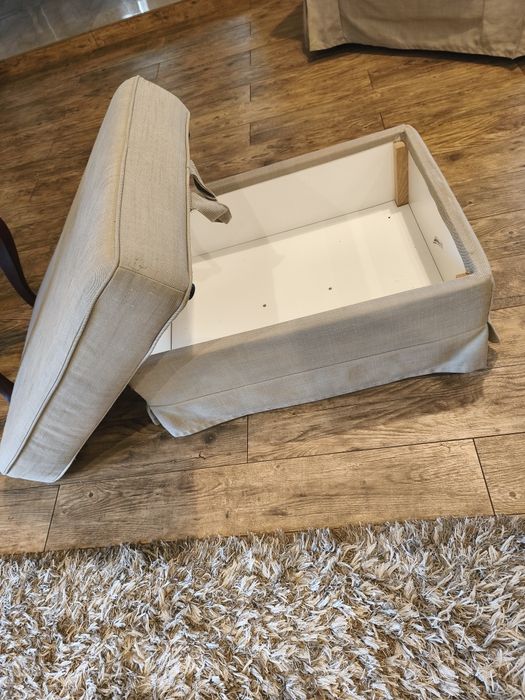 Sofa+ fotel+ podnóżek