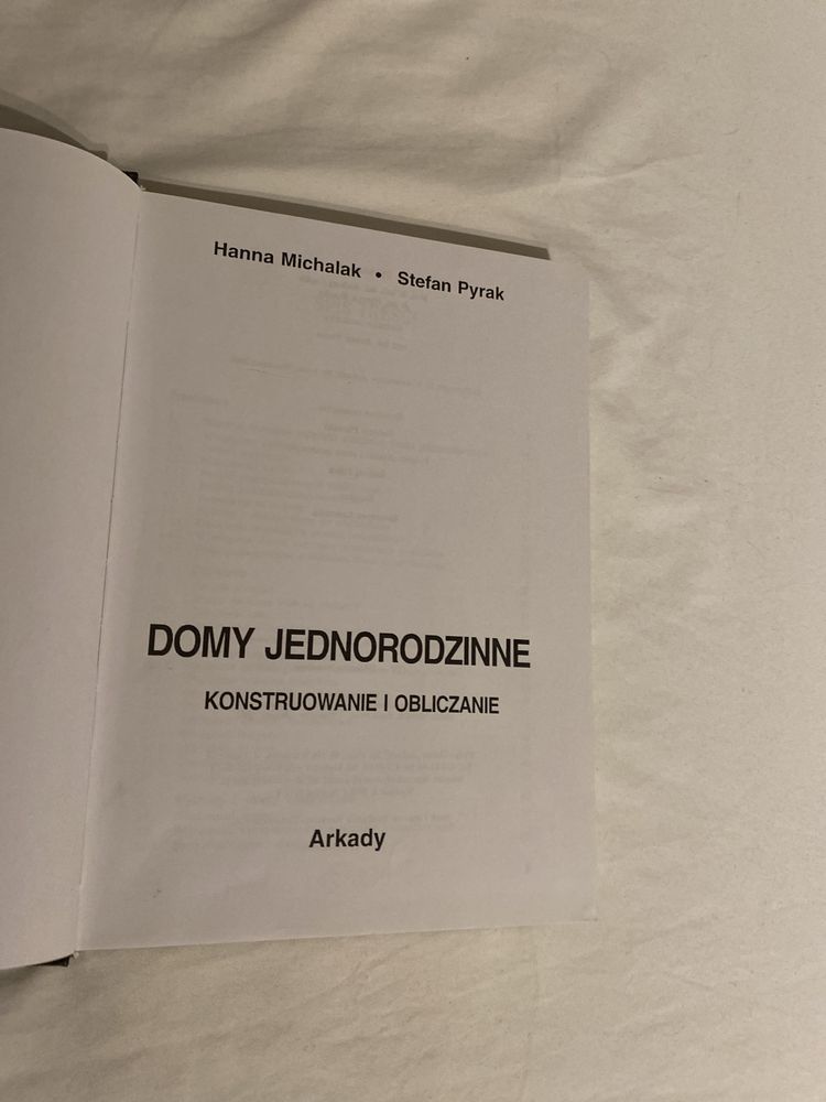 Domy jednorodzinne konstruowanie i obliczanie