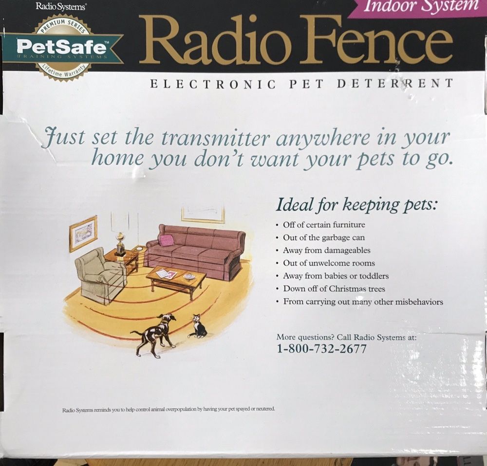 Afastar cães gatos Radio Fence PetSafe Indoor System