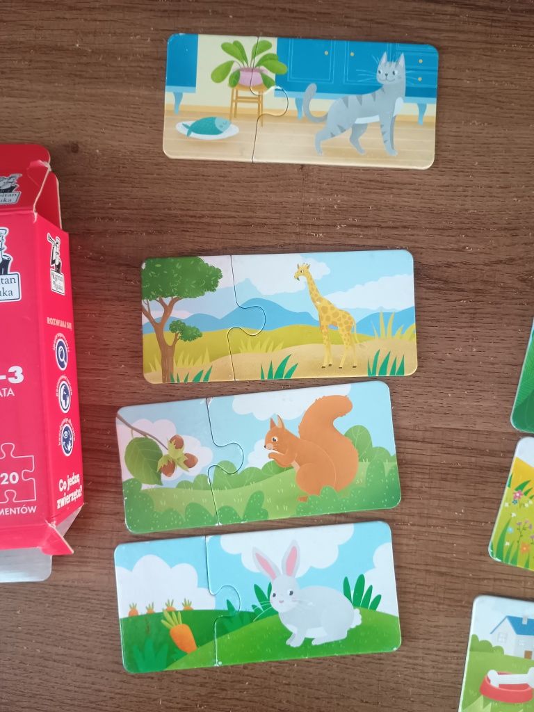 Puzzle co jedzą zwierzęta