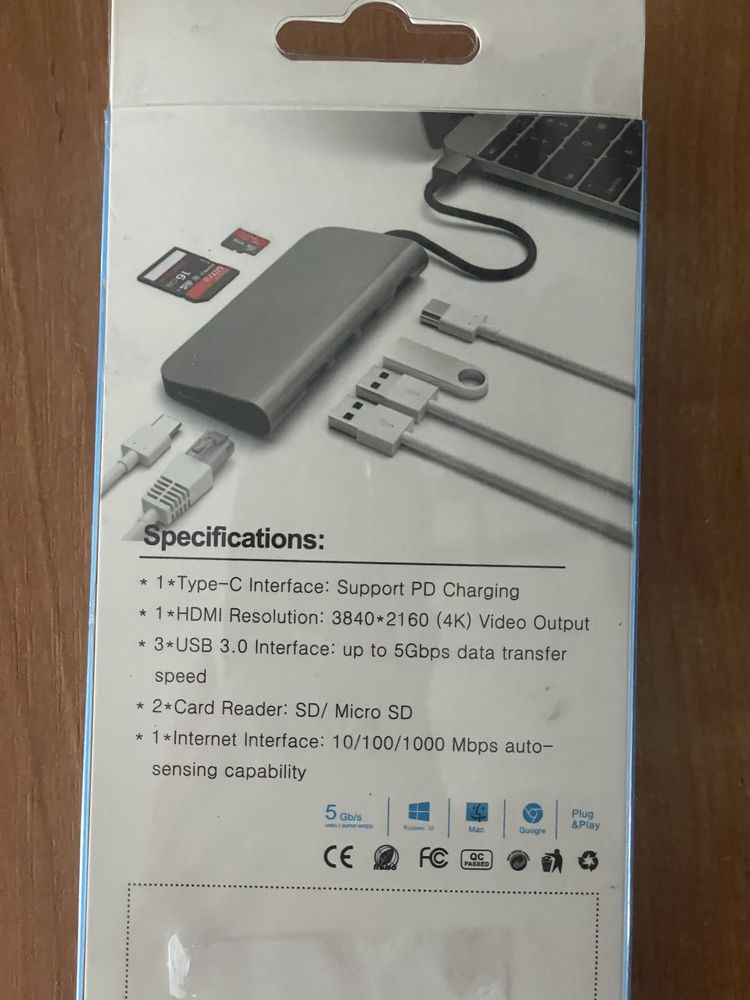 Hub USB c 8 in 1