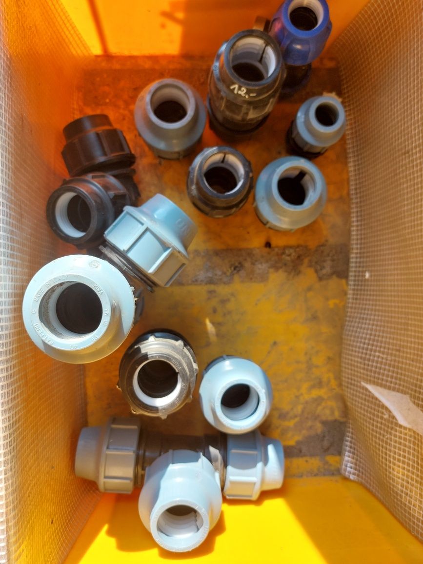 Końcówki trójniki hydrauliczne rura PE