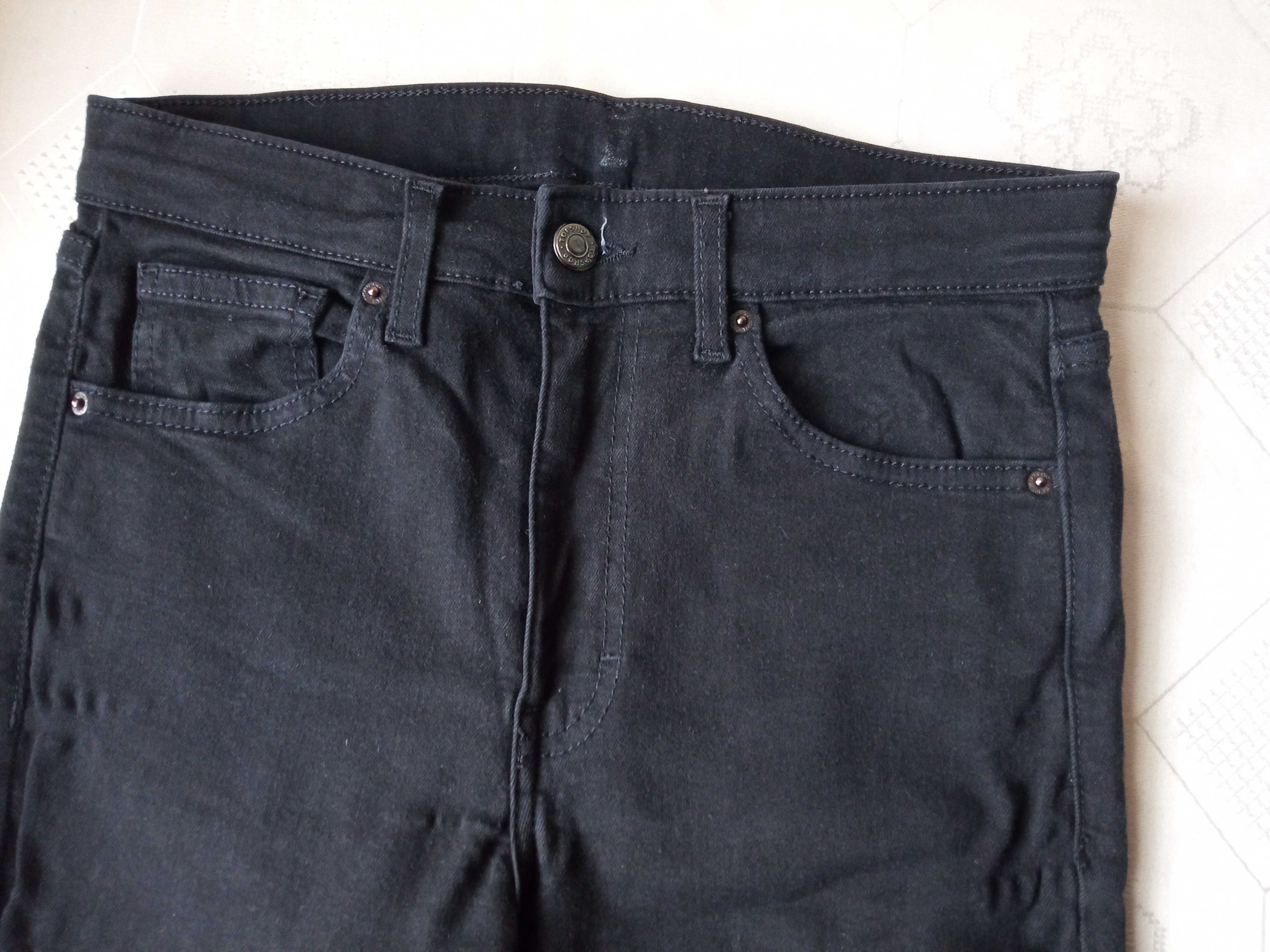 Damskie spodnie jeans elastyczne r S pas 68-74cm