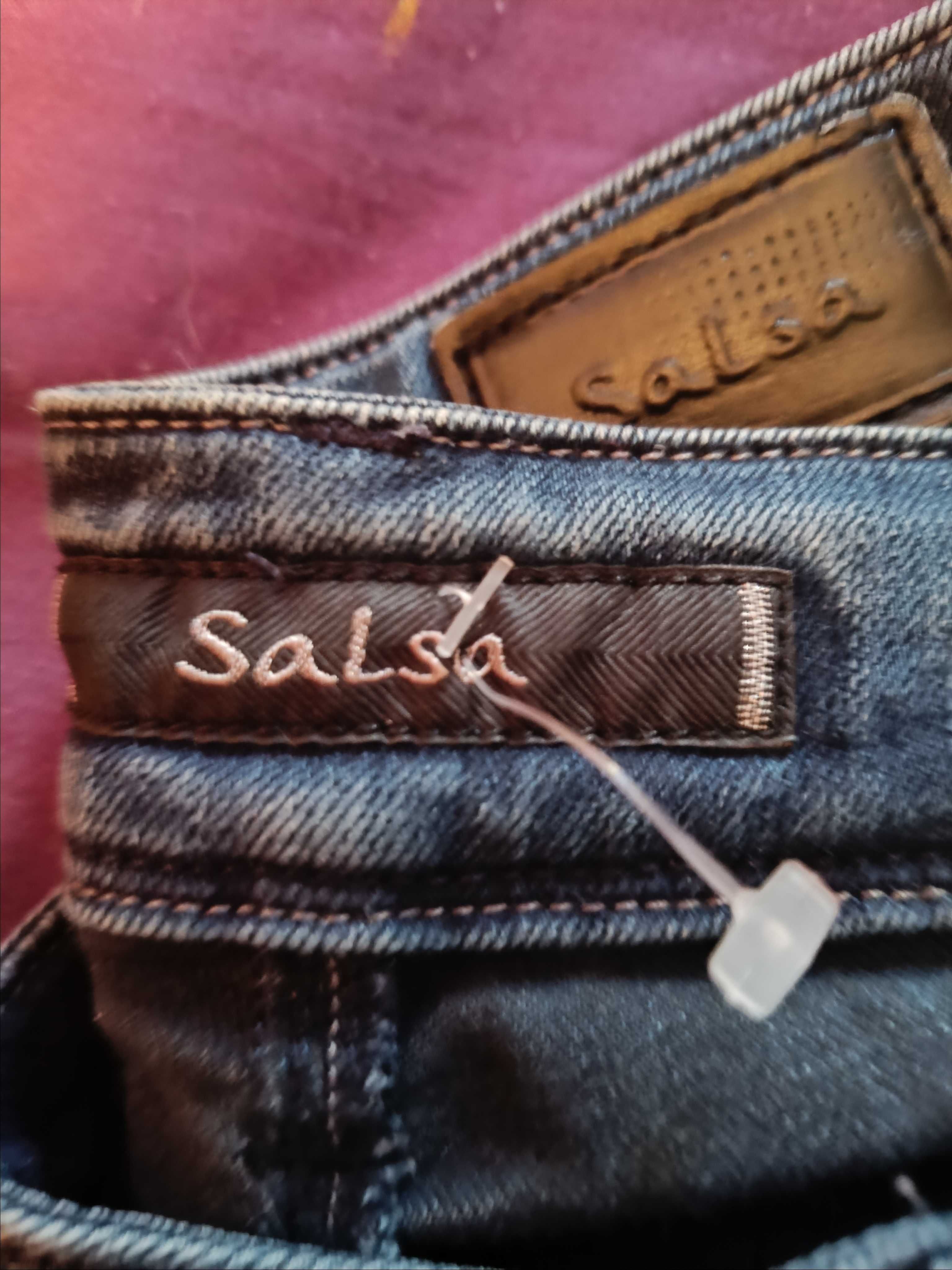Calças de ganga pushup da Salsa.Tamanho na etiqueta