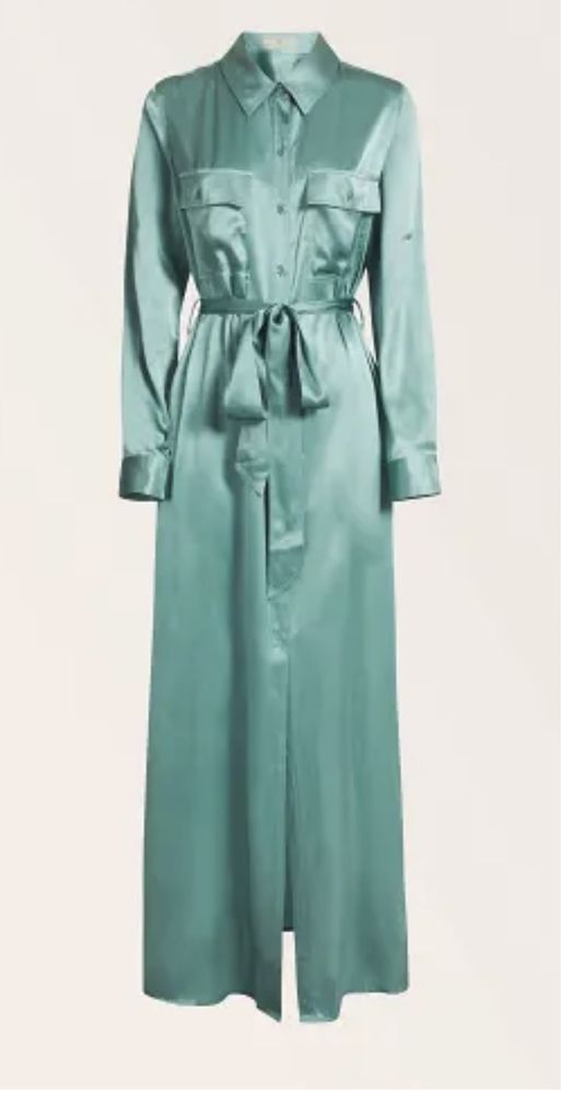 Marciano by Guess nowa jedwabna sukienka miętowa