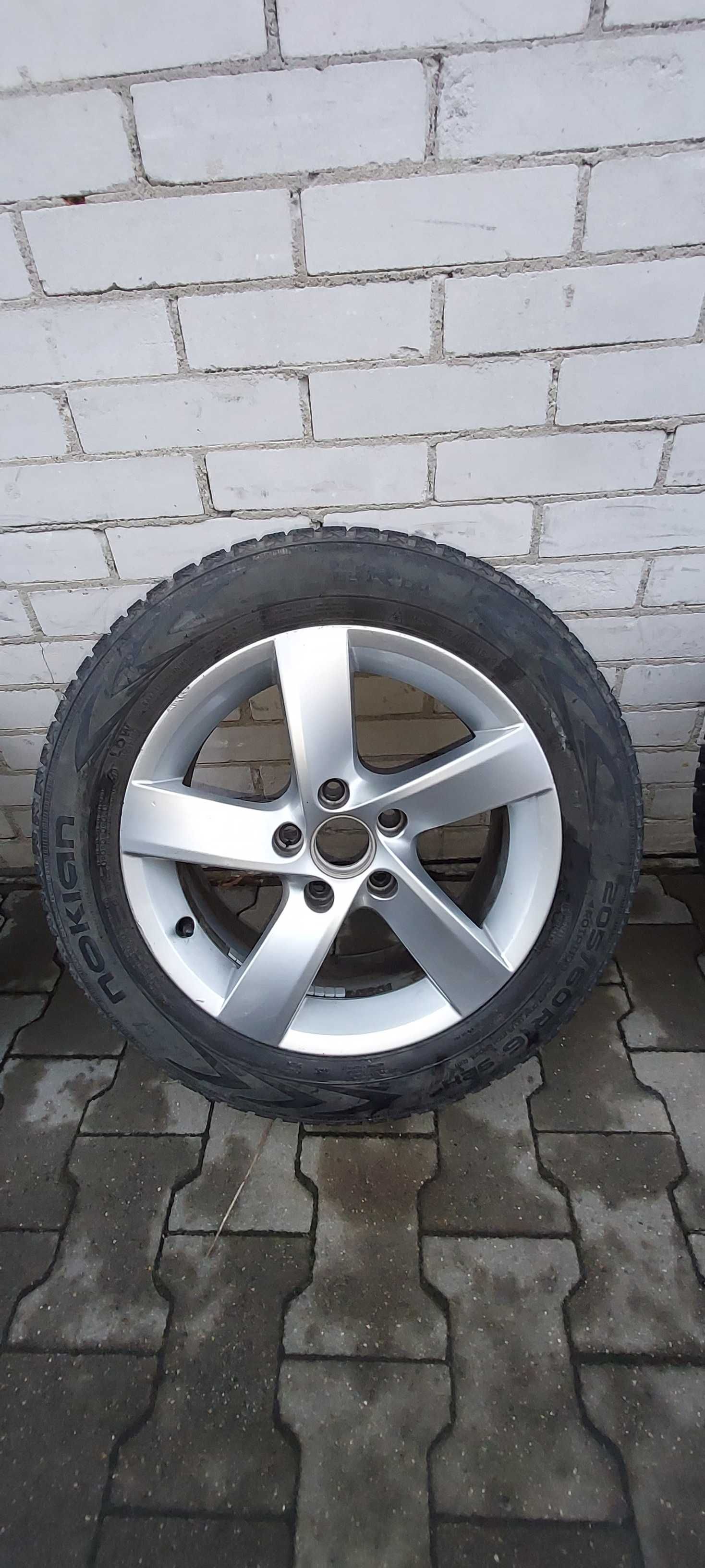 4 Felgi z oponami zimowymi do vw skoda 5×112 ET45 R16