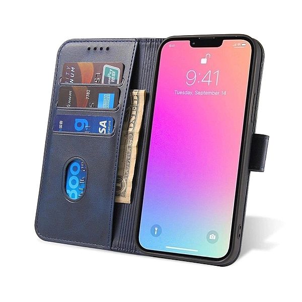Etui Magnet Case do Samsung S24 Ultra z klapką i portfelem - niebieski