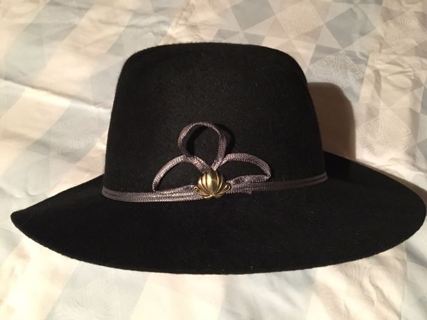 Шляпа фетровая, черн.цвета, женская, новая, 57