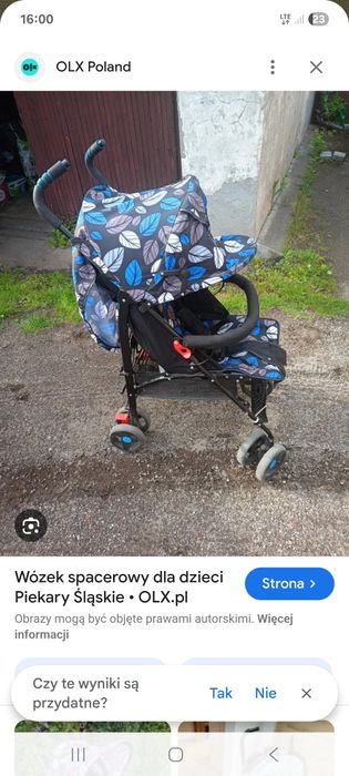 Wózek spacerówka typu parasolka