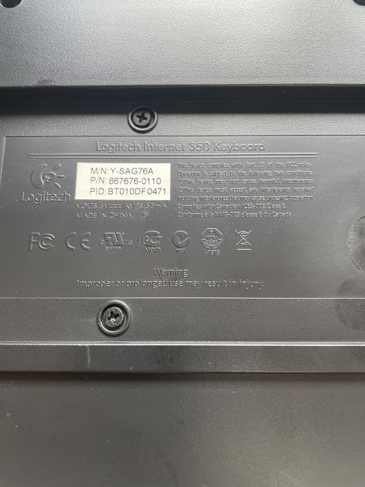 Teclado Logitech Internet 350 Keyboard